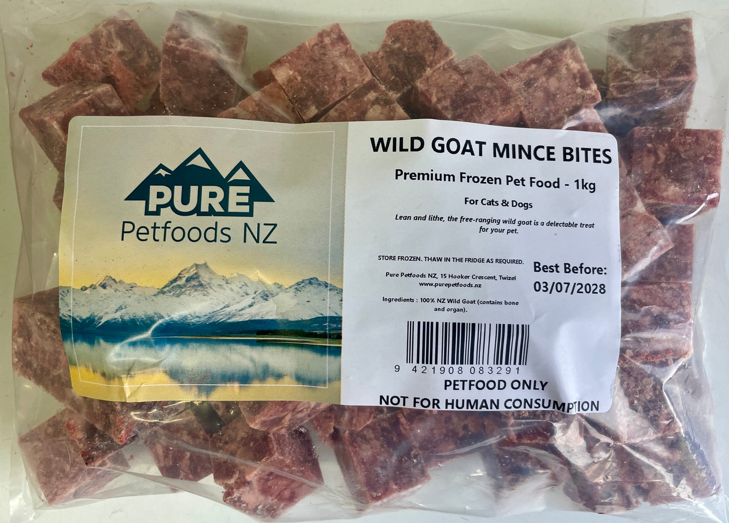 Wild Goat Mince Bites - 1kg